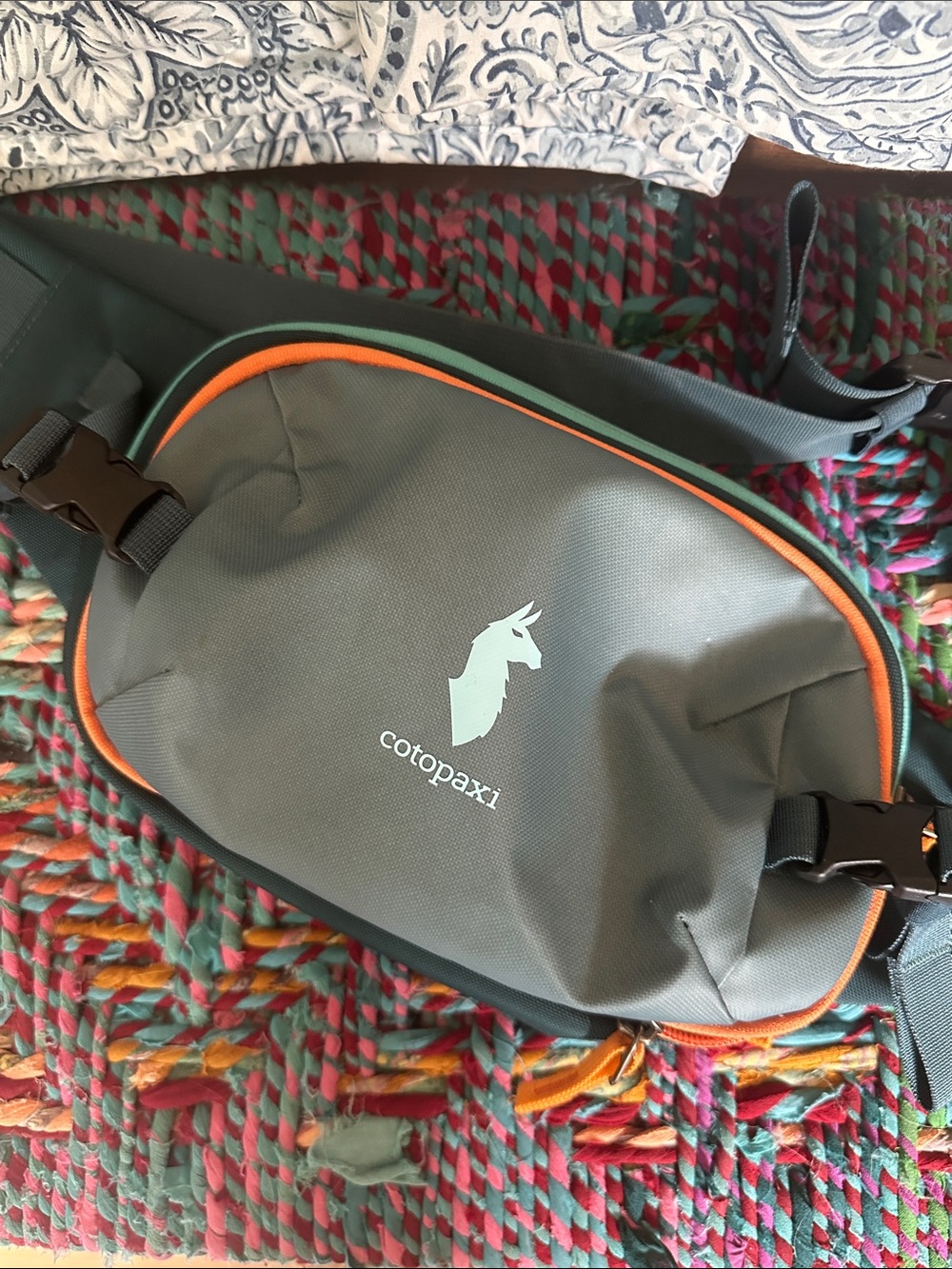 cotopaxi Allpa X 1.5 L Hip Pack Teal with Orange Trim